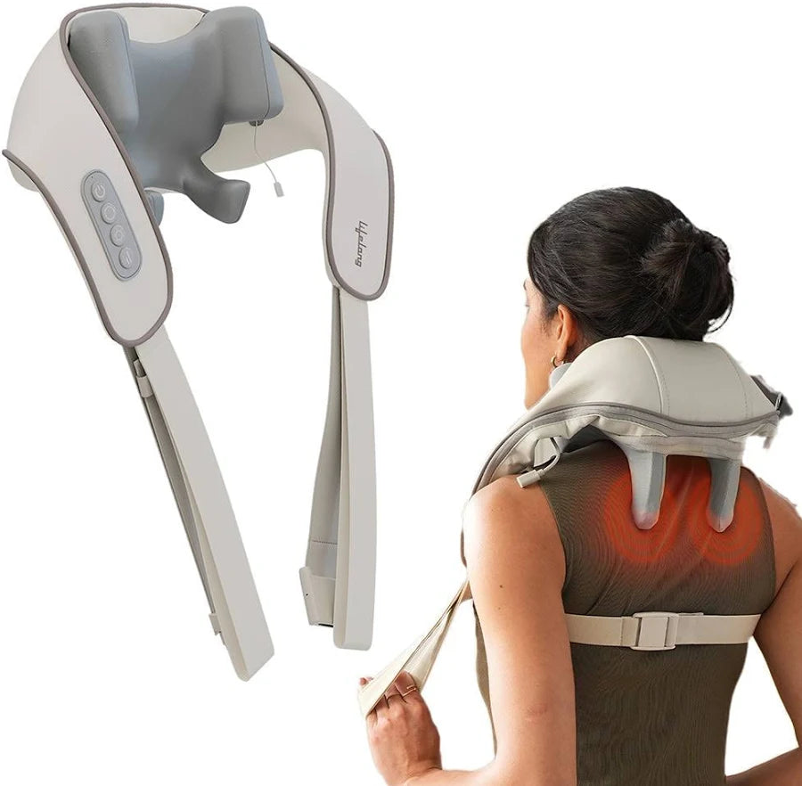 Smart Neck & Shoulder Massager – Deep Tissue Relaxation with Adjustable Strap
